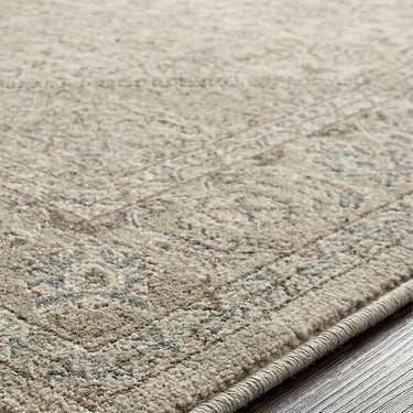 Arda Vintage Traditional Oriental Grey, Taupe & Dark Brown Rug
