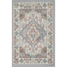Ankara Vintage Traditional Boho Oriental Grey, Taupe & Ice Blue Rug - X-Small 60x90 cm (1'11'' x 2'11'')