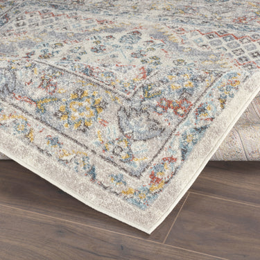 Ankara Vintage Traditional Boho Oriental Taupe, Gray & Charcoal Rug
