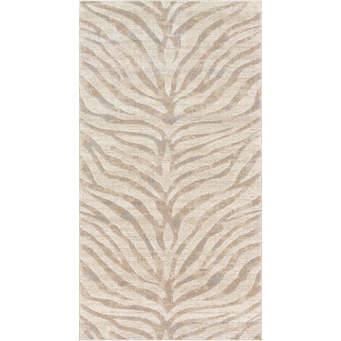 City Animal Print Zebra Boho Beige Rug