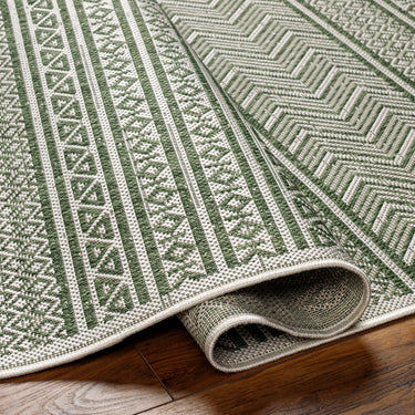 Eagean Mimi Green Outdoor Rug Washable Garden & Patio Rug