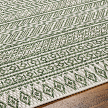 Eagean Mimi Green Outdoor Rug Washable Garden & Patio Rug