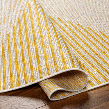 Eagean Dolly Yellow Outdoor Rug Washable Garden & Patio Rug