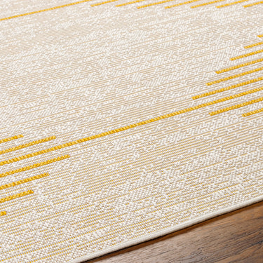 Eagean Dolly Yellow Outdoor Rug Washable Garden & Patio Rug
