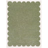 Tivoli Washable Shaggy Green, Olive & Cream Rug - Large Plus 160x213 cm (5'3'' x 7')