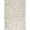 Freud Modern High Pile Skandi Brown & Ivory Rug - Design FEU2330 - Medium 120x170 cm (3'11'' x 5'7'')