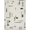 Freud Modern High Pile Skandi Black & Ivory Rug - Design FEU2333 - Large Plus 160x213 cm (5'3'' x 7')