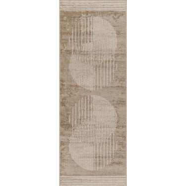 Floransa Geometric Modern Runner Brown