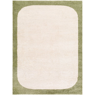 Fossay Washable Modern Shaggy Green Rug