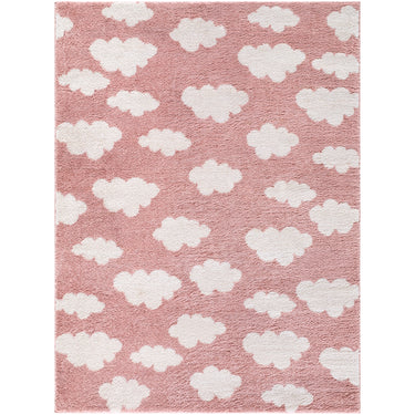 Fossay Washable Modern Shaggy Pink Rug