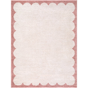 Fossay Washable Modern Shaggy Ivory Rug