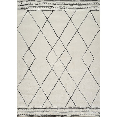 Freud Modern High Pile Black Rug