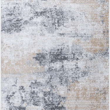 Harput Abstract Modern Black, Ivory & Light Beige Rug - X-Small 60x90 cm (1'11'' x 2'11'')
