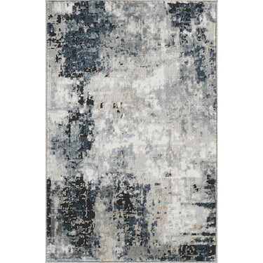 Jolie Abstract Moderne Marble Blue Rug