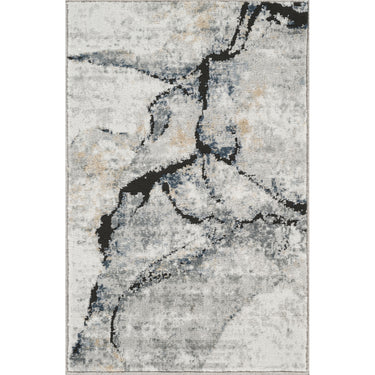 Jolie Abstract Moderne Marble Blue Rug