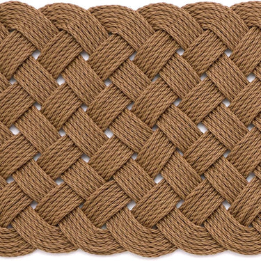 Lovers Knot Beige Rope Reversible Polypropylene Textured Doormat 45x75 cm