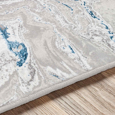 Lustro Modern Blue Rug