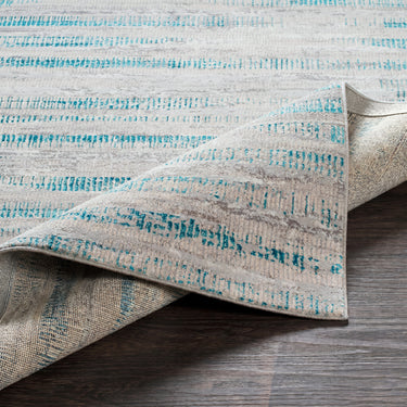 Lustro Modern Skandi Blue, Light Beige & Ivory Rug - Design LSR2310