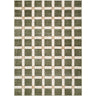 La Luna Modern Graphic Green, Olive & Off-White Rug - Large Plus 160x213 cm (5'3'' x 7')