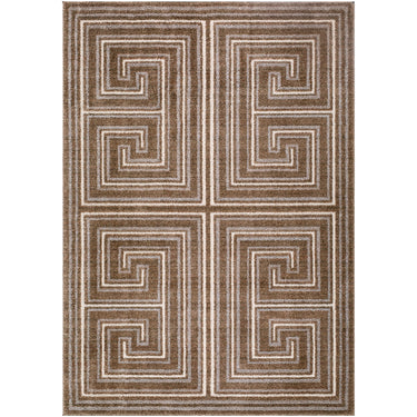 La Luna Global Graphic Brown Rug