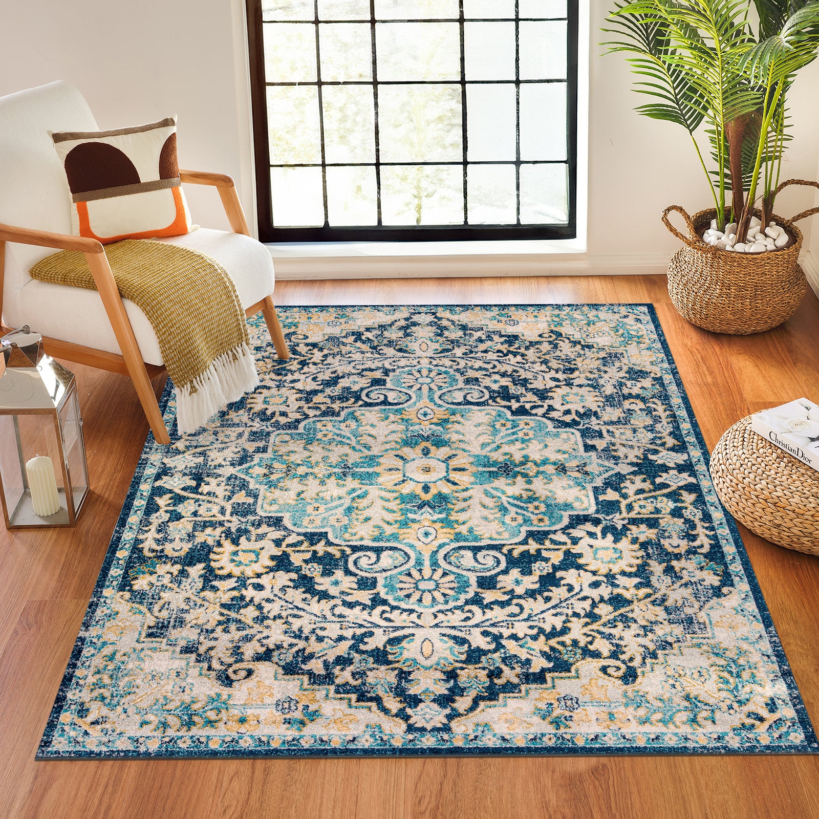 Murat Rug Murat Vintage Blue Rug – RugWonder