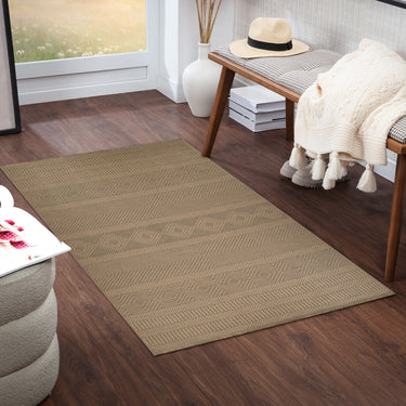 Mystery Modern Jute Brown Rug