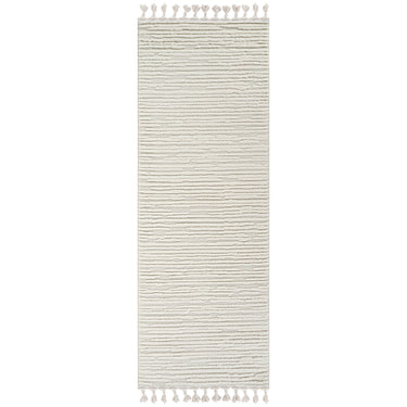 Nora Global High Pile Fringe Runner Beige