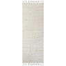 Nora Geometric High Pile Fringe Runner Skandi Modern Neutral, Light Grey & Ivory Rug - Runner 80x220 cm (2'7'' x 7'3'')