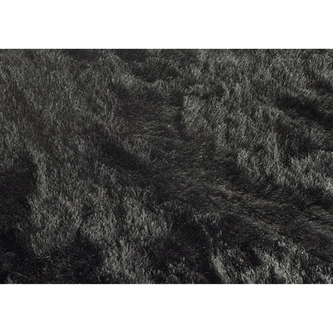 Glamour Shimmer Charcoal Grey Soft Silky Handmade Shaggy Textured Rug