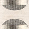 Pisa Geometric Modern Skandi Grey, Black & Off-White Rug - Small 80x150 cm (2'7'' x 4'11'')
