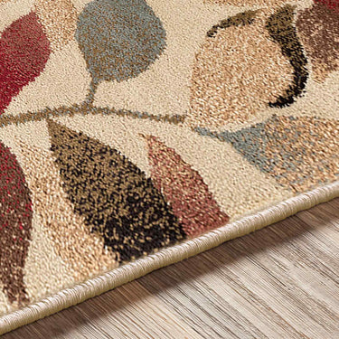 Riley Modern Graphic Red Rug