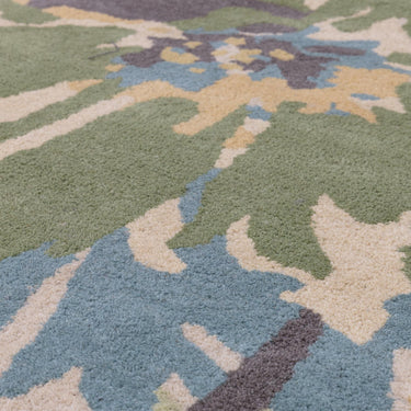 Reef Floral RF11 Hand Tufted Rug in Green Multi