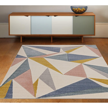 Sketch SK20 Kaleidescope Geometric Rug Hand Carved Modern Multi