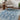 Thistle Floral Washable Modern Blue, White & Green Rug