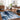 Wanderlust Abstract Marble Modern Blue, Ink Blue & Medium Gray Rug