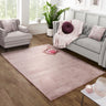 URCO Tipped Luxe Fur Fluffy Pink Shaggy Modern Plain Rug 150x200 cm