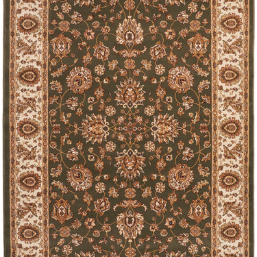 Consept Looms Grand Heritage GH102 Million Point Classic Green Polypropylene Persian Oriental Traditional Rug