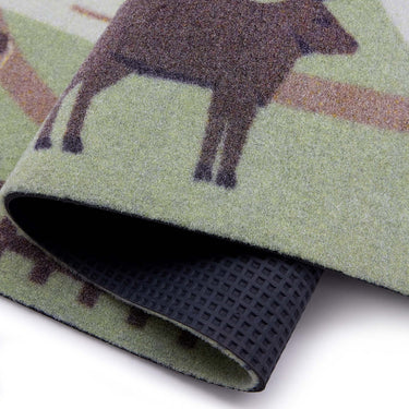 My Play Farmyard Track Countryside Kids Washable Non-Slip Soft Rug 100x150 cm
