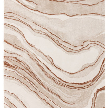 Asiatic London Mirage Quartz Marbled Texture Terra Natural Polypropylene Abstract Textured Rug
