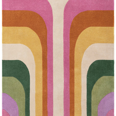 Asiatic London Romy Retro Hand-Tufted Pink Wool Modern Soft Rug