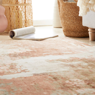 Consept Looms Liberty LIB105 Spring Rust Terra Washable Non-Slip Modern Rug