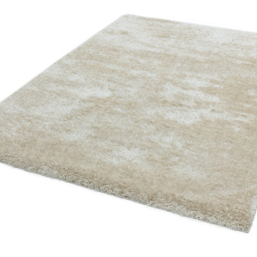 Payton Shaggy Rug Soft Fluffy Living Room Bedroom Silky Shimmer Beige Rug
