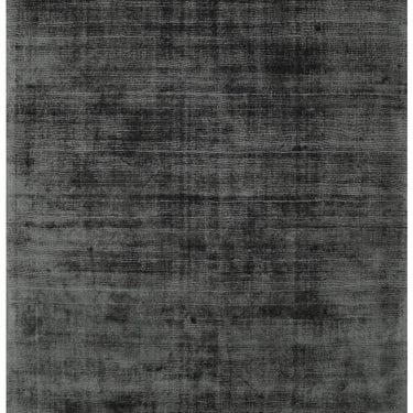 Blade Plain Silky Viscose Soft Shiny Rug Runner in Charcoal Grey