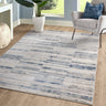 Asiatic London Ritz Mettallic Silky Shiny Marbled Blue Abstract Geometric Textured Rug - Small 80x140cm (2'6''x4'7'')