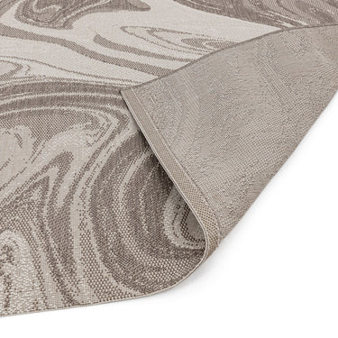 Patio PAT19, PAT20 Marble Indoor Outdoor Rug in Natural Beige