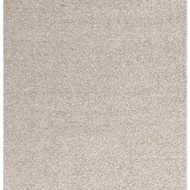 Elm Taupe Brown Rug Chunky Boucle Modern Plain Hand Woven Wool Viscose Rug
