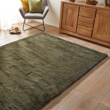 Consept Looms Heavenly Super Deep Pile HEA101 Emerald Green Shaggy Textured Modern Rug