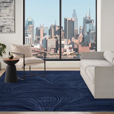 DKNY Central Park West CEP02 Swirl Pattern Jute Abstract Modern Rug