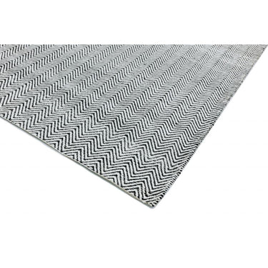 Ives Handmade Modern Herringbone Sisal Flatweave Soft Chenille Cotton Jute Geometric Stipes Rug