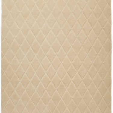 Priory PRI103 Geometric 100% Pure New Zealand Wool Hand Made Beige Rug by Sarah Gare